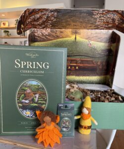 Spring Wondergarten book curiculum and a fairy and gnome