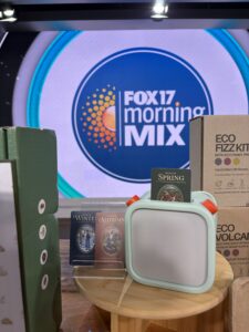 A yoto playe ron the FOX 17 Morning Mix set