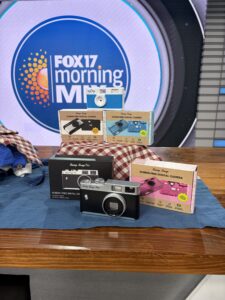 cameras on TV news set