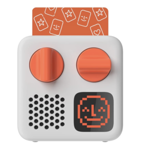 A stock photo of Yoto player with a card in it