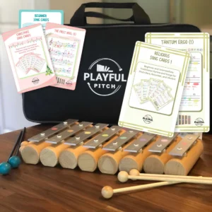 Pitch bars and coordinating sheet music